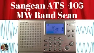 Evening Sangean ATS-405 MW Band Scan