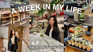 a week in my life 🏠🍵 | living alone, shopping in vancouver & exploring cafes