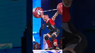 19 y/o Karlos Nasar (89kg 🇧🇬) 181kg / 399lbs Snatch Jr World Record!! #weightlifting #snatch