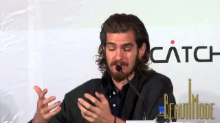 ‘Spiderman' Andrew Garfield on filming 'Silence' in Taiwan 20150504  'Silence' Press Conference