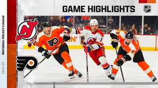 Devils @ Flyers 12/3 | NHL Highlights 2022