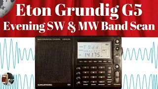 Eton Grundig G5 Evening MW & Shortwave SSB Band Scans
