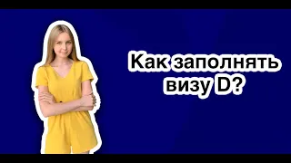 Как заполнять визу типа D в Украину?