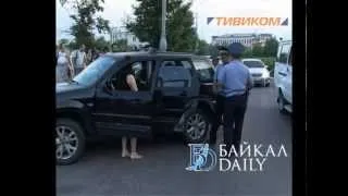 В Улан-Удэ у автомобиля нашлось два водителя.wmv