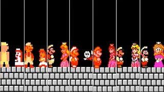 Super Mario Bros: Mario Saves Peach (Different Styles)