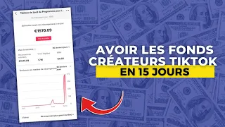 Comment avoir les fonds créateurs TikTok rapidement