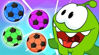 Om Nom Plays With Soccer Balls | Learn English with Om Nom | Educational Cartoons for Kids