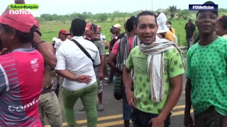 Segundo día de bloqueo de Transversal de las Américas entre Necoclí y San Juan Urabá