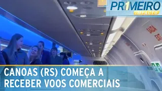 RS: Canoas começa a receber voos comerciais em aeroporto | Primeiro Impacto (27/05/24)