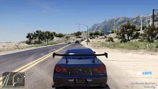 Nissan skyline GT R34:  GTA V Car mod