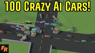 Trying To Survive The Swarm Of 100 Ai Cars! - Stunt Derby