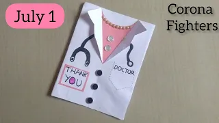 DIY Thank You Card For Doctors | Thank You Doctor | Corona Fighters | Doctors Day Card ldeas 2020