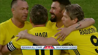 Romania All Stars vs Galatasaray Legends 4-4 | Hagi, Popescu, Adrian Ilie played for both teams