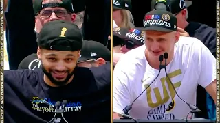 Jamal Murray & Nikola Jokic Speech at Nuggets' Championship Parade 2023