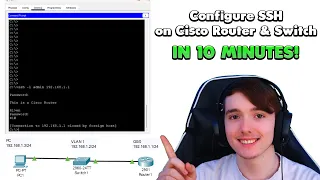 Configure SSH in 10 Minutes! | Cisco Packet Tracer Router & Switch SSH Configuration Tutorial!