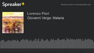 Giovanni Verga: Malaria