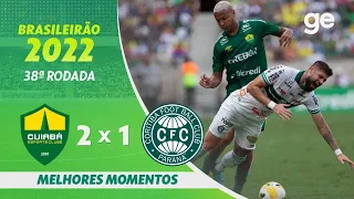 CUIABÁ 2 X 0 CORITIBA | MELHORES MOMENTOS | 38ª RODADA BRASILEIRÃO 2022 | ge.globo