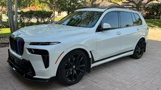 2024 BMW X7 Modifications and Front Splitter install overview