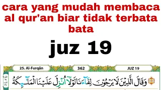 Irama pelan" untuk mudah membaca al qur'an #juz19