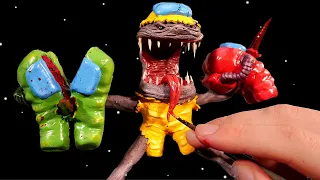 Making Among Us IMPOSTOR MONSTER in Polymer Clay!