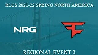 NRG vs FaZe | RLCS 2021-22 Spring: North America Regional 2 | 14 May 2022