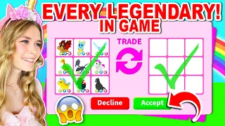 Trading EVERY *LEGENDARY* PET In Adopt Me! (Roblox)