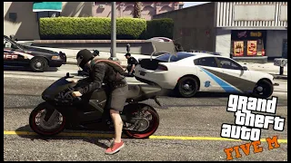 GTA 5 ROLEPLAY - POPPIN WHEELIE'S BESIDE COPS - EP. 661 - CIV