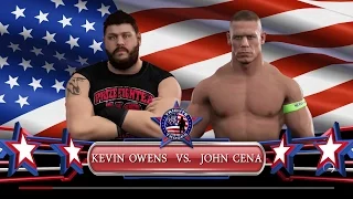 WWE 2k17 - Tribute To The Troops - Kevin Owens vs John Cena