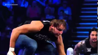 Roman Reigns & Dean Ambrose vs  Sheamus & Big Show  SmackDown Fallout, July 16, 2015