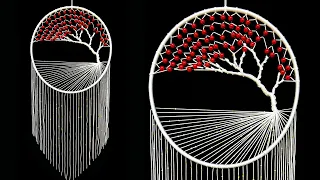 Super easy wall hanging tree of life l How to Make Macrame Tree of Life Dreamcatcher DIY Tutorial
