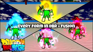 EVERY SINGLE FORM IN DBR (+ FUSION) | DRAGON BALL RAGE