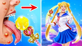 🧛 COMO SE TORNAR UM VAMPIRO 🌙 Transformação Extrema com o Gadget de Sailor Moon do 123 GO! TRENDS