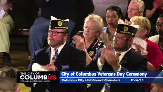 City of Columbus Veterans Day Ceremony 11/6/15