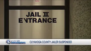 Another Cuyahoga County jailer suspended for allegedly punching, kicking inmate