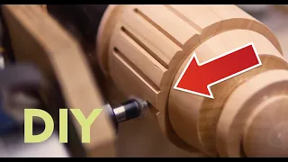 How to make flutes on a turned detail. DIY Wood turning.