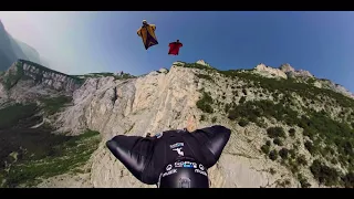 Arco wing-suit flight over capture from 360 VR