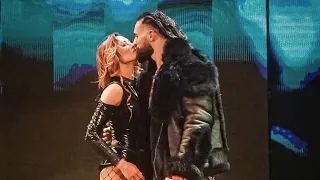 Becky Lynch stepped to Theory, danced with Seth, & kissed him! After #WWERAW went off the air