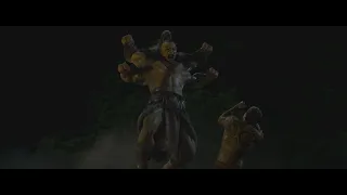 Коул Янг против Горо. Фильм Mortal Kombat (2021).