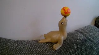 plasticine /seal/ diy/ тюлень из пластилина/ homemade/лепка