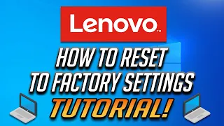 How To Fix | Factory Reset a Lenovo Laptop Computer - Restore to Factory Settings - 5 Solutions 2024