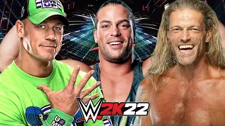 WWE 2K22 | ROB VAN DAM vs JOHN CENA vs EDGE