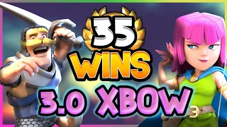 35 WINS in the Global Tournament with 3.0 XBOW! Clash Royale