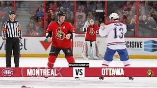 Montreal Canadiens vs Ottawa Senators - Season Game 72 - All Goals (19/3/16)