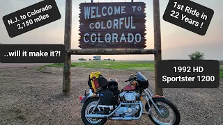 2k Mile Trip on an Old Harley Sportster 1200 that sat in a barn for 22 years ! - NJ to CO