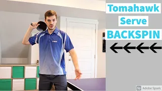 Forehand Tomahawk Serve | Backspin