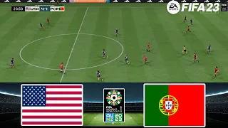 FIFA 23 - USA vs Portugal 01/6/2024 - FIFA Women's World Cup 2023 - Gameplay PS5