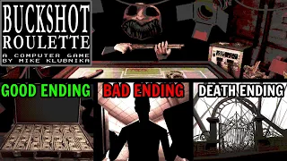 FANCY RUSSIAN ROULETTE █ Horror Game "Buckshot Roulette" – full walkthrough // All endings █