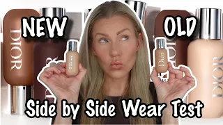 *REFORMULATED* DIOR BACKSTAGE FACE & BODY FOUNDATION  SIDE BY SIDE WEAR TEST  Which is better?