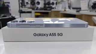 GALAXY A55 5G (iceblue) UNBOXING