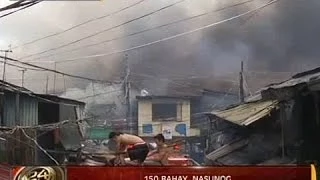 24 Oras: 150 bahay sa Caloocan, nasunog